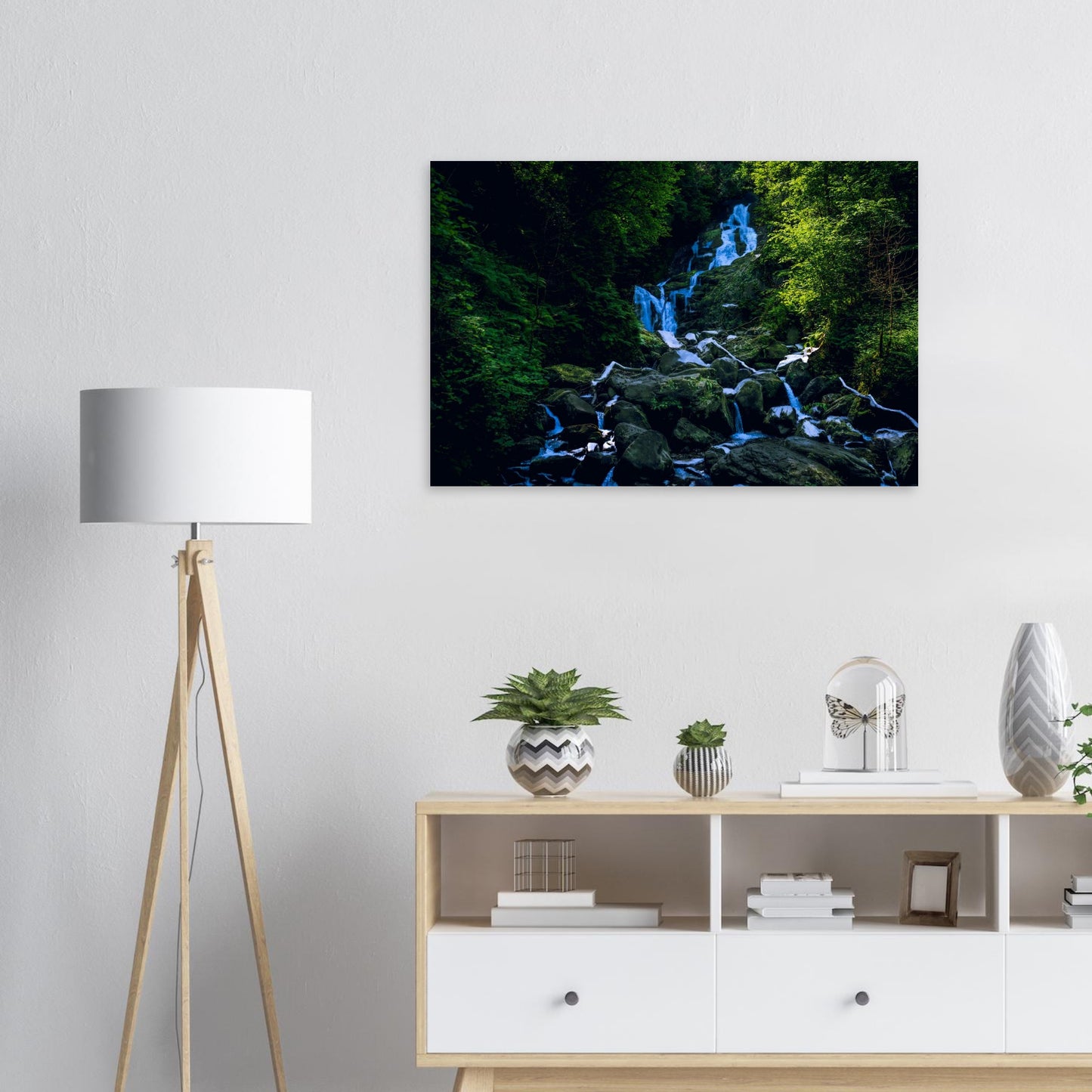 Enchanted Forest Waterfall (Horizontal)-Gage Prints
