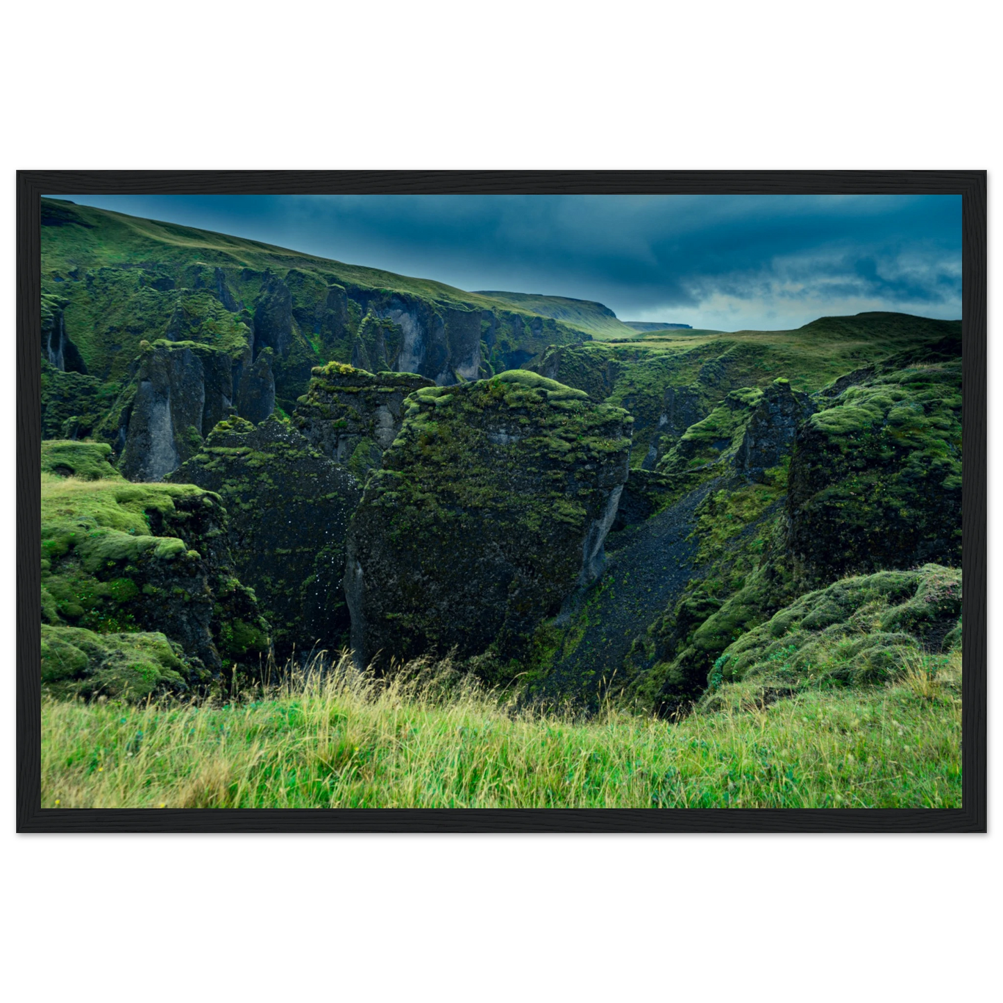 "Mossy Monoliths" Icelandic Wall Art