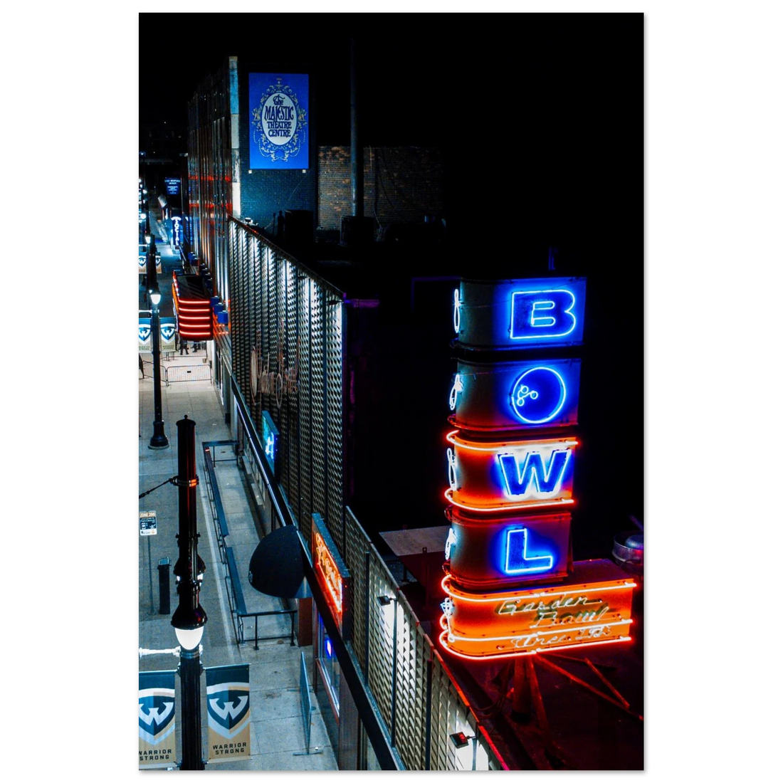 Detroit Neon Night Ambience (8 Hours, Calm City Lights)