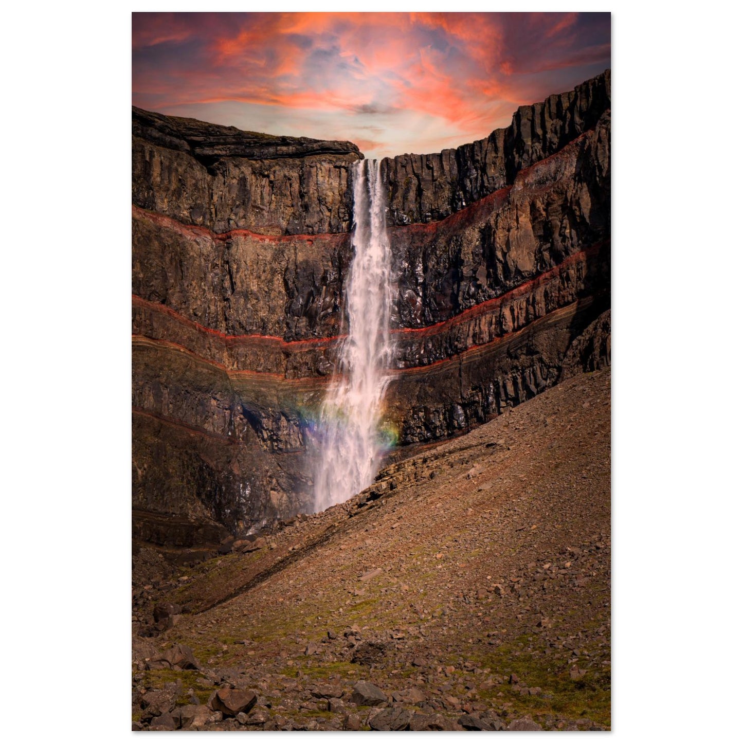 Celestial Sunset Waterfall-Gage Prints