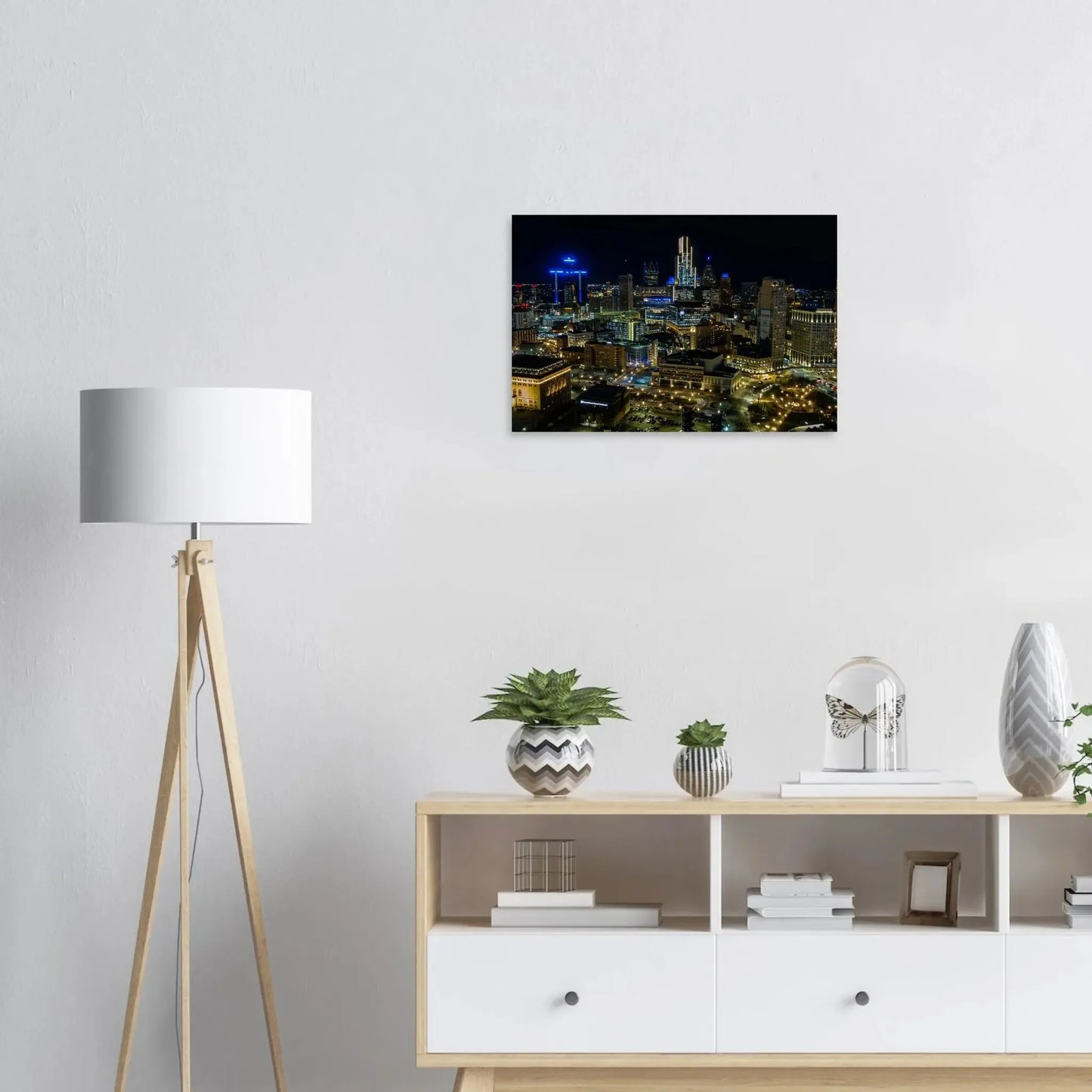 Detroit at Night-Gage Prints