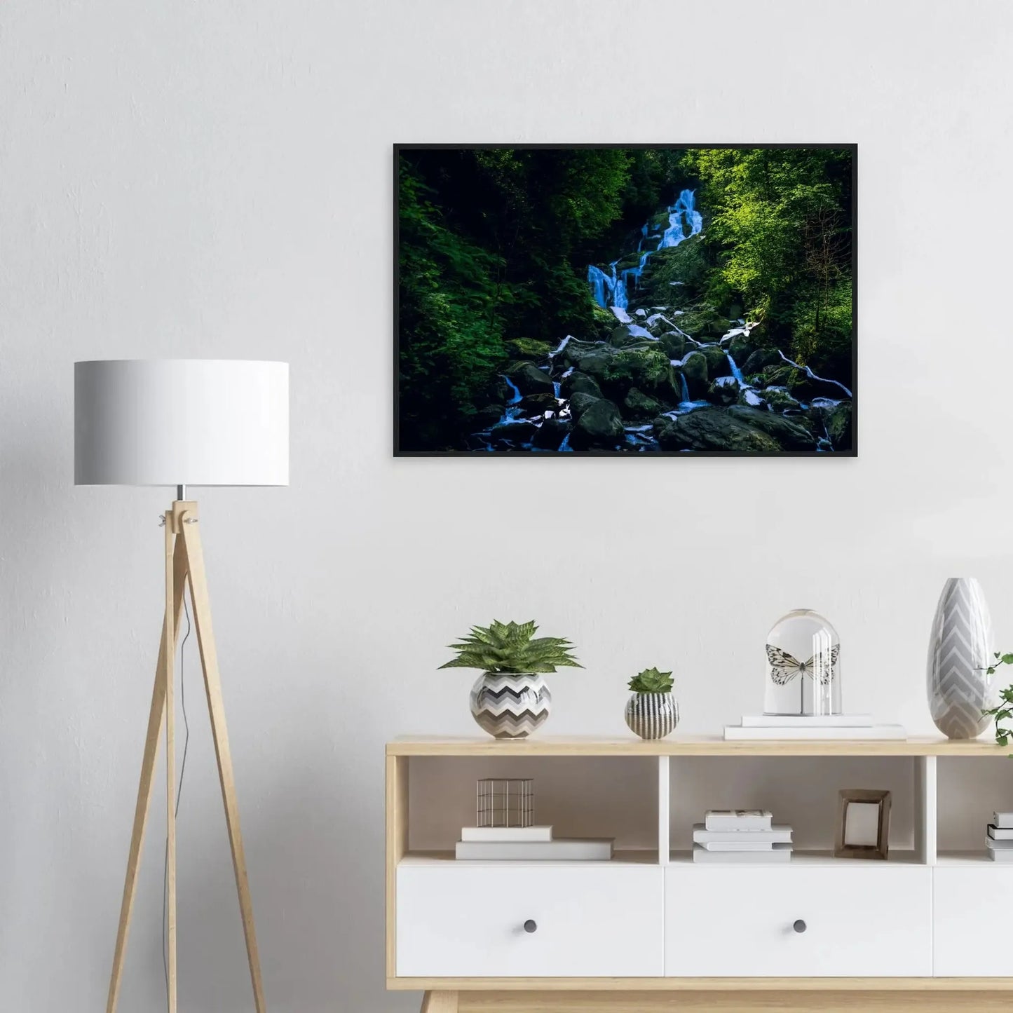 Enchanted Forest Waterfall (Horizontal)-Gage Prints