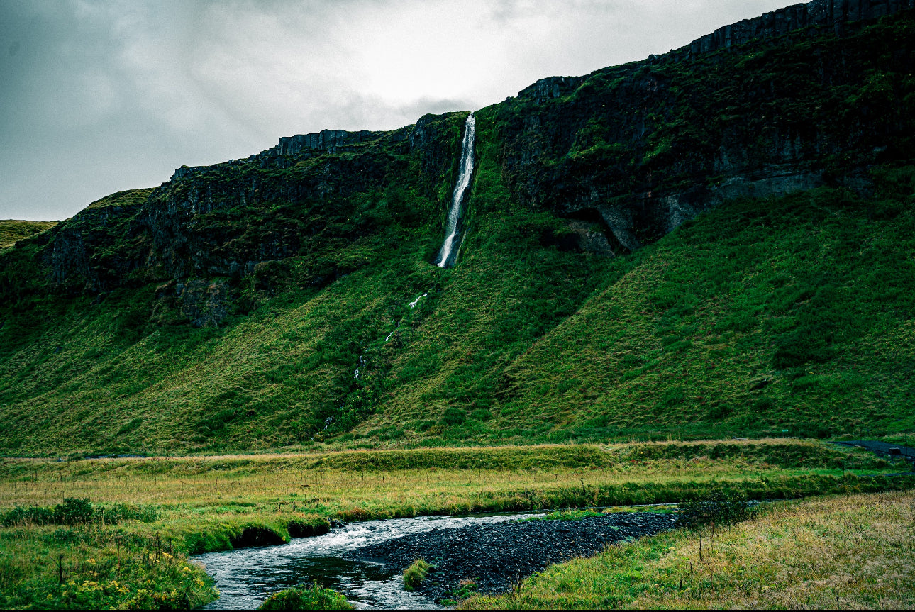 "Emerald Falls" Icelandic Wall Art