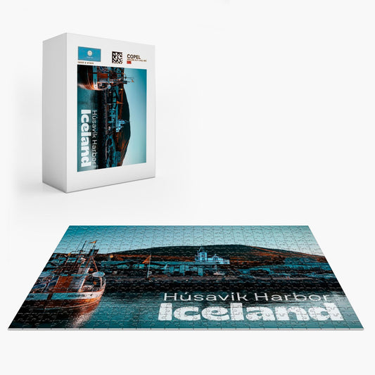 Husavik Harbor Jigsaw Puzzle 252/500/1014 Pieces-Gage Prints