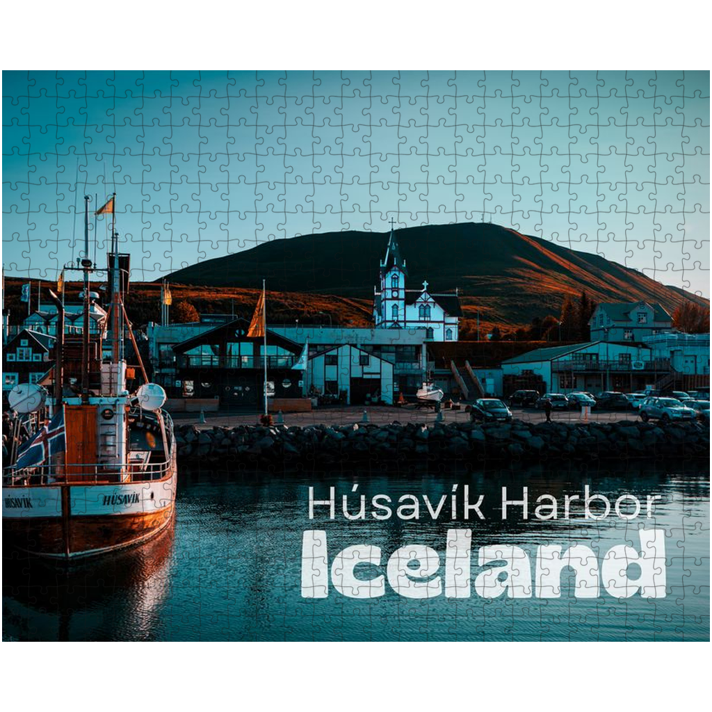 Husavik Harbor Jigsaw Puzzle 252/500/1014 Pieces-Gage Prints