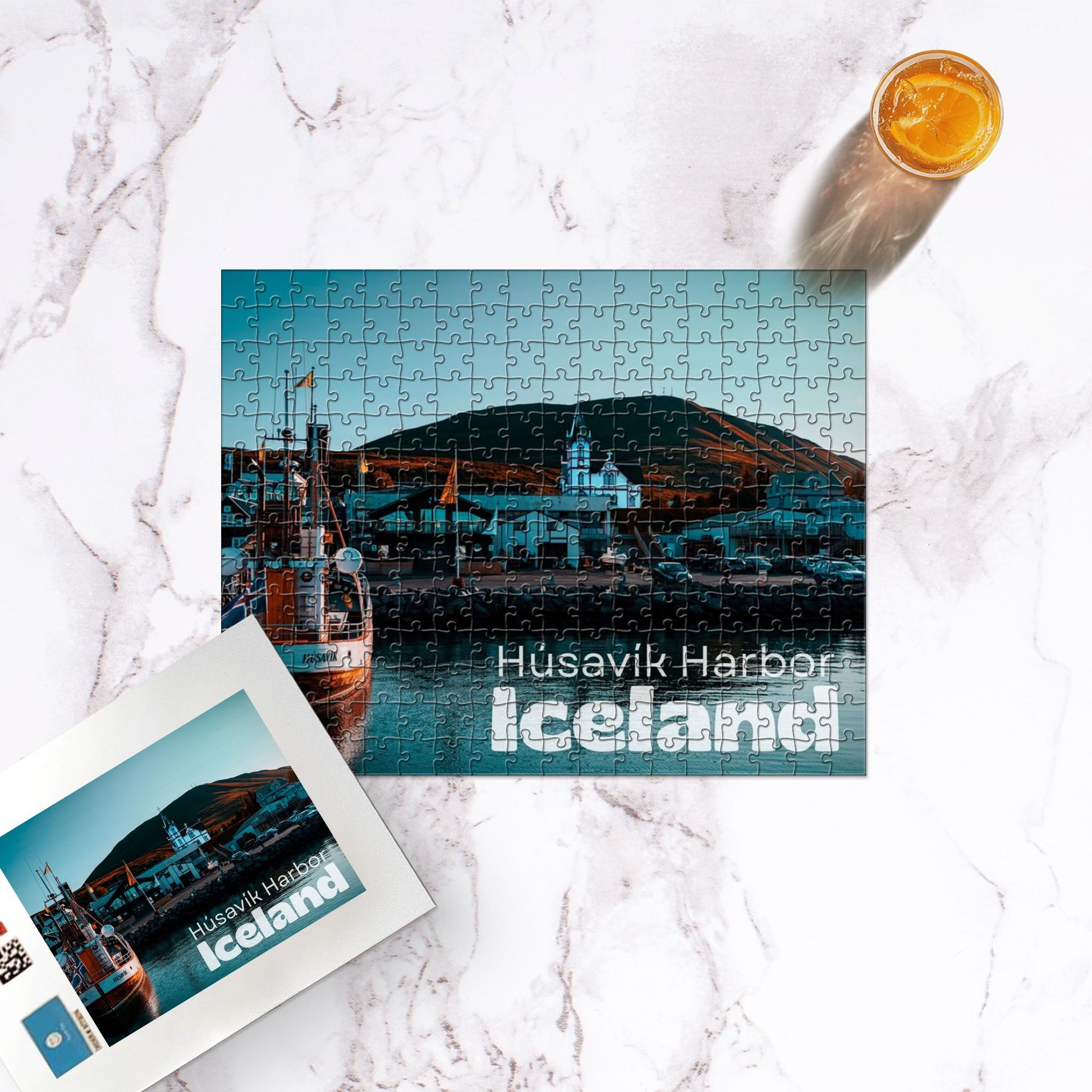 Husavik Harbor Jigsaw Puzzle 252/500/1014 Pieces-Gage Prints