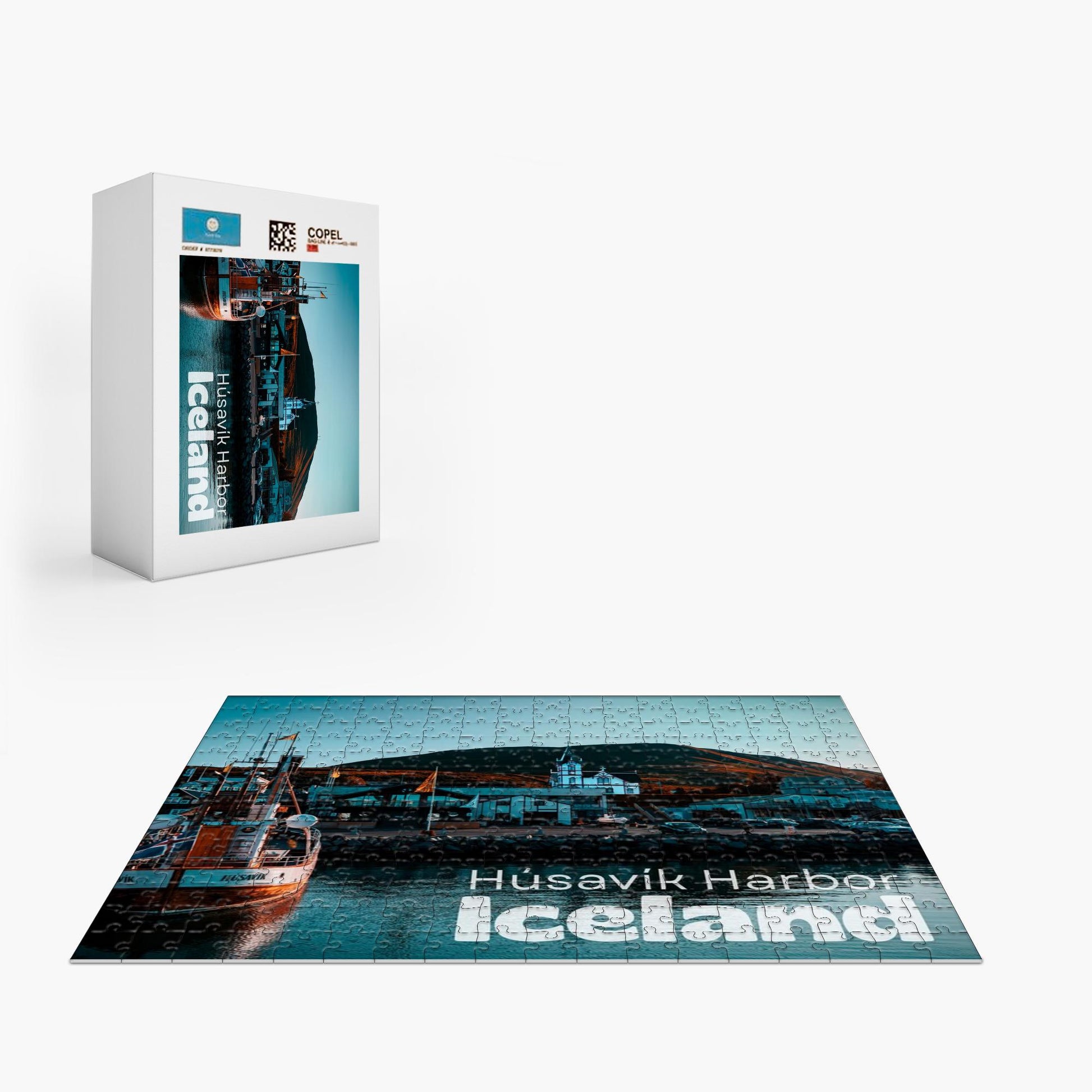 Husavik Harbor Jigsaw Puzzle 252/500/1014 Pieces-Gage Prints