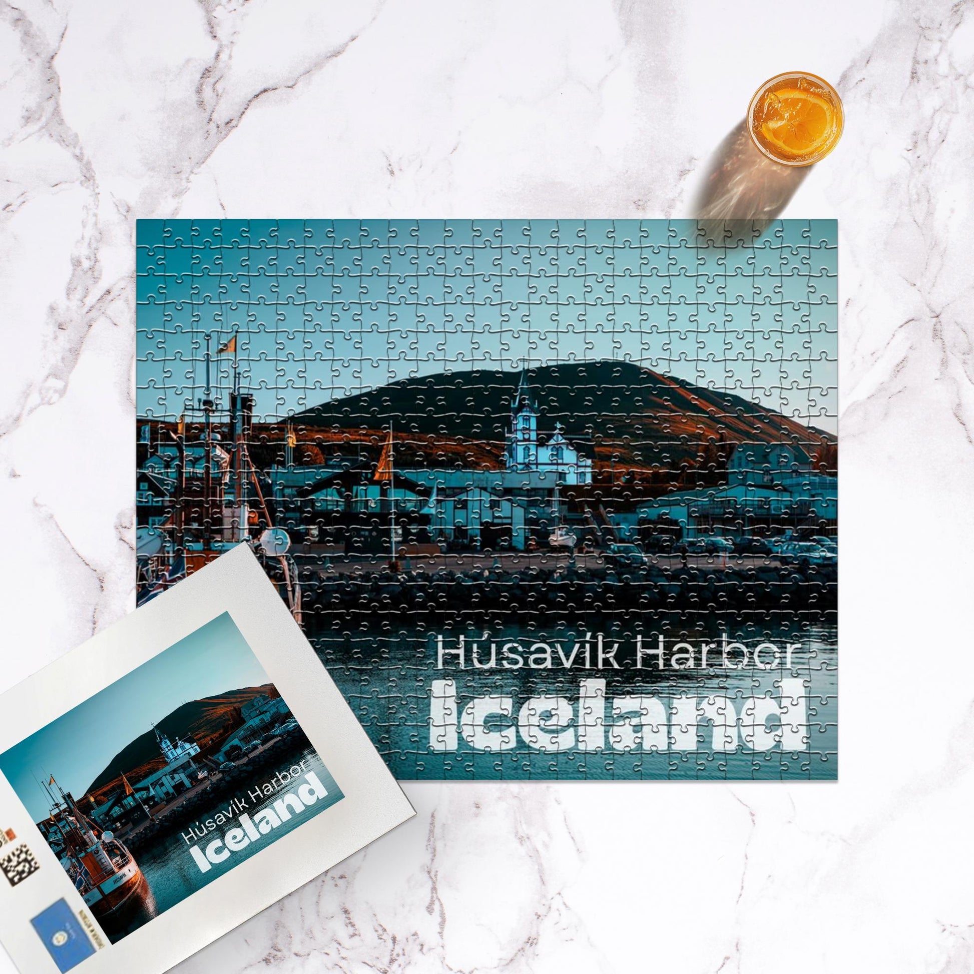 Husavik Harbor Jigsaw Puzzle 252/500/1014 Pieces-Gage Prints