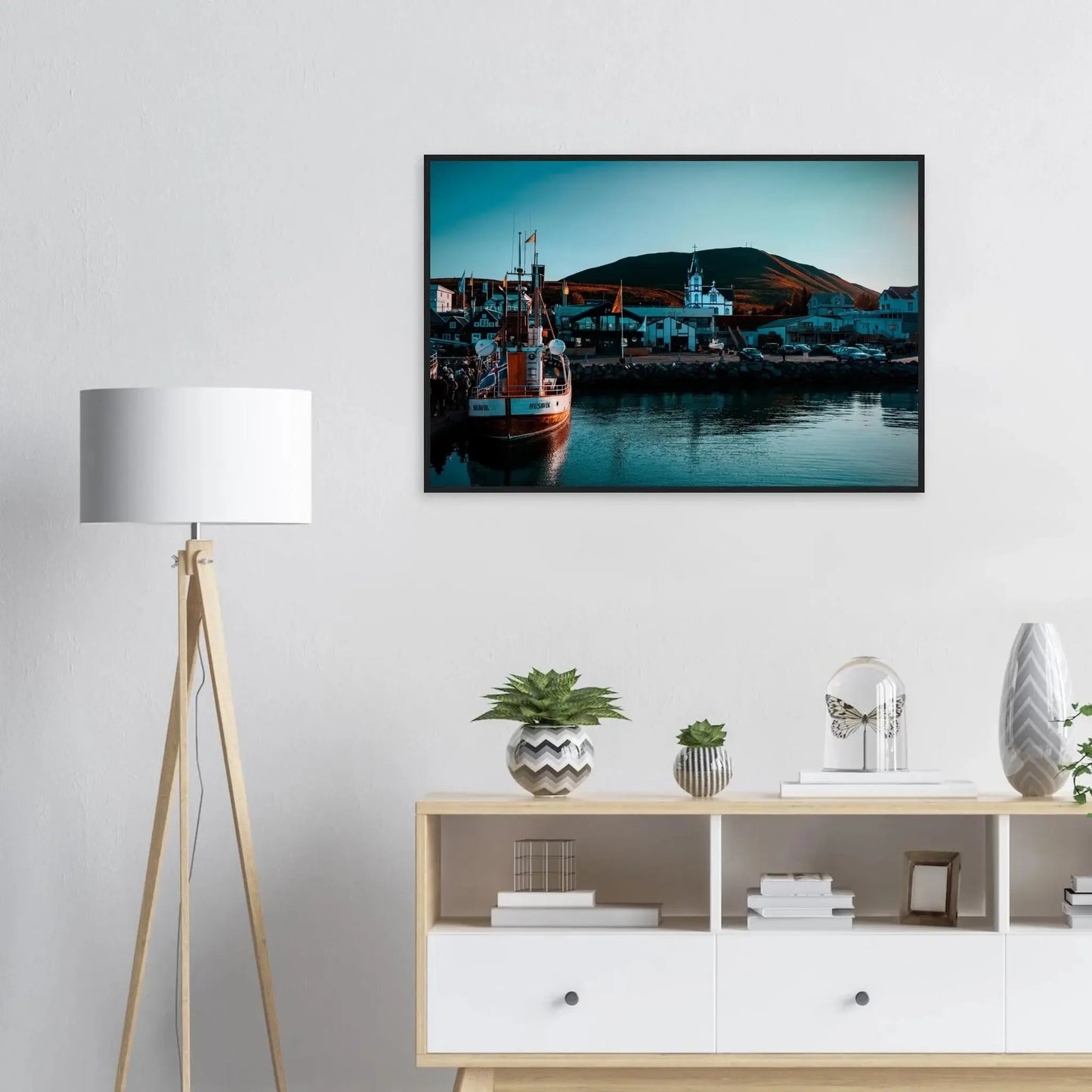 Husavik Harbour-Gage Prints
