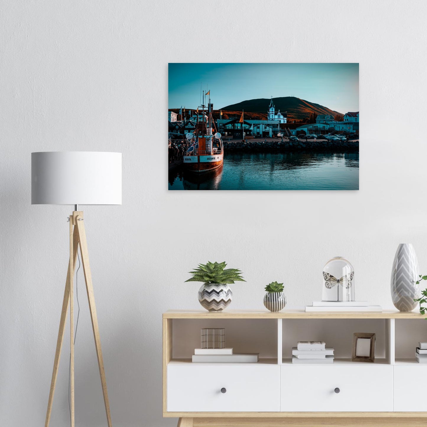 Husavik Harbour-Gage Prints