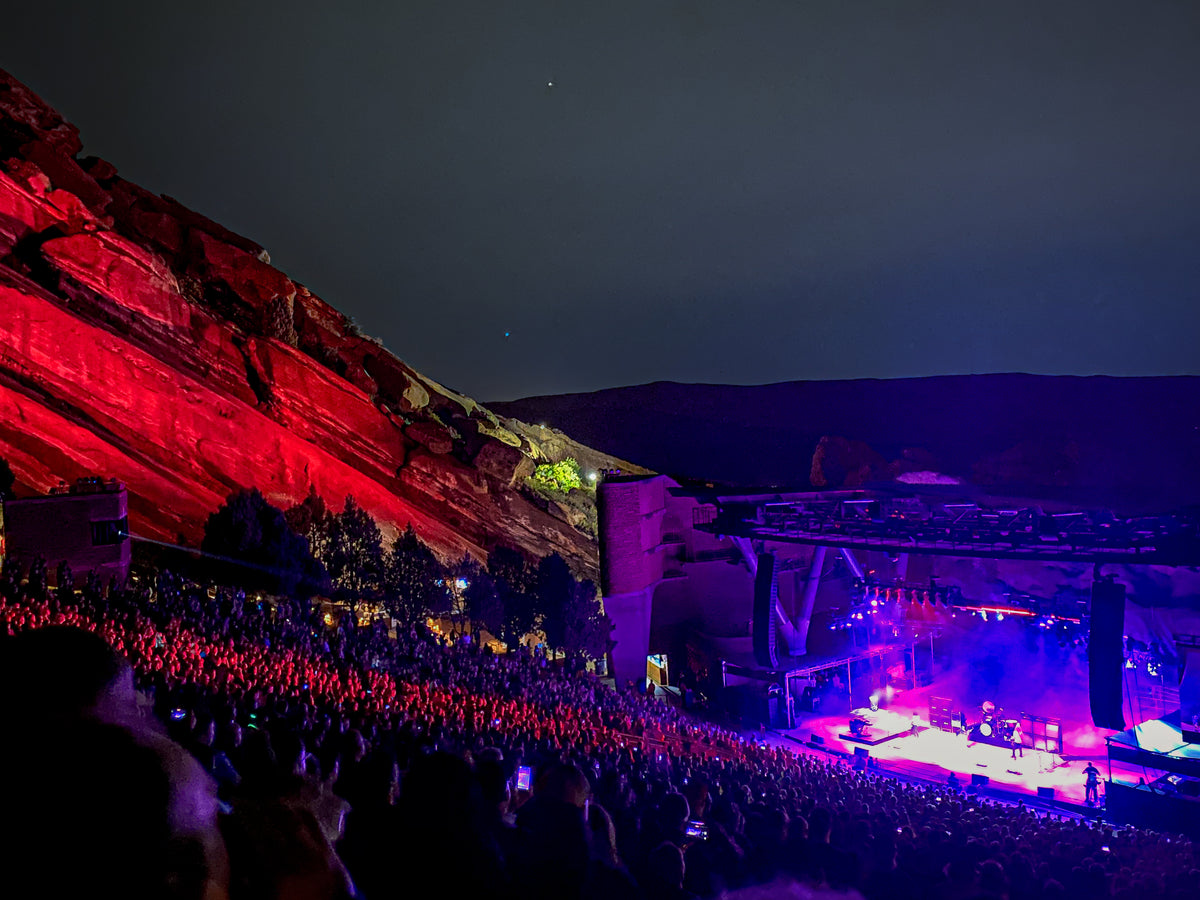 Concert at Red Rocks Amphitheatre Poster Print