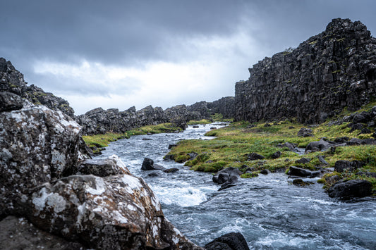 "Flow Through the Rift" Icelandic Wall Art