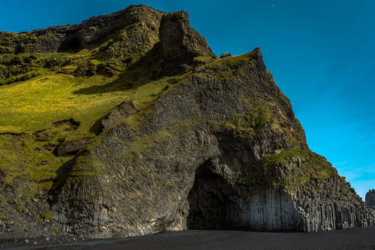 "Basalt Cliffs at Black Sand Beach" Icelandic Wall Art