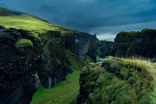 "Cliffs under Stormy Skies" Icelandic Wall Art