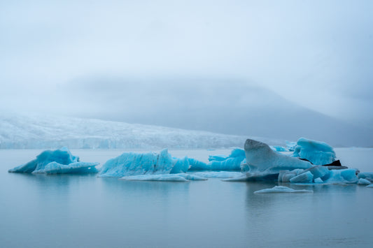 "Ethereal Blues" Icelandic Wall Art