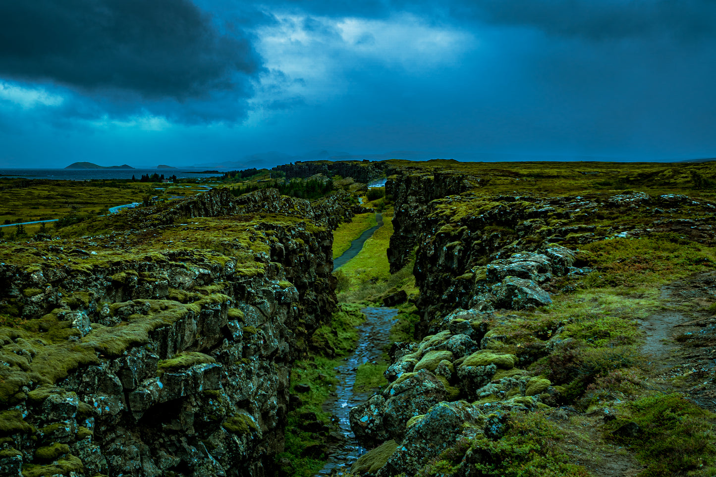 "Mossy Ridge Path" Icelandic Wall Art