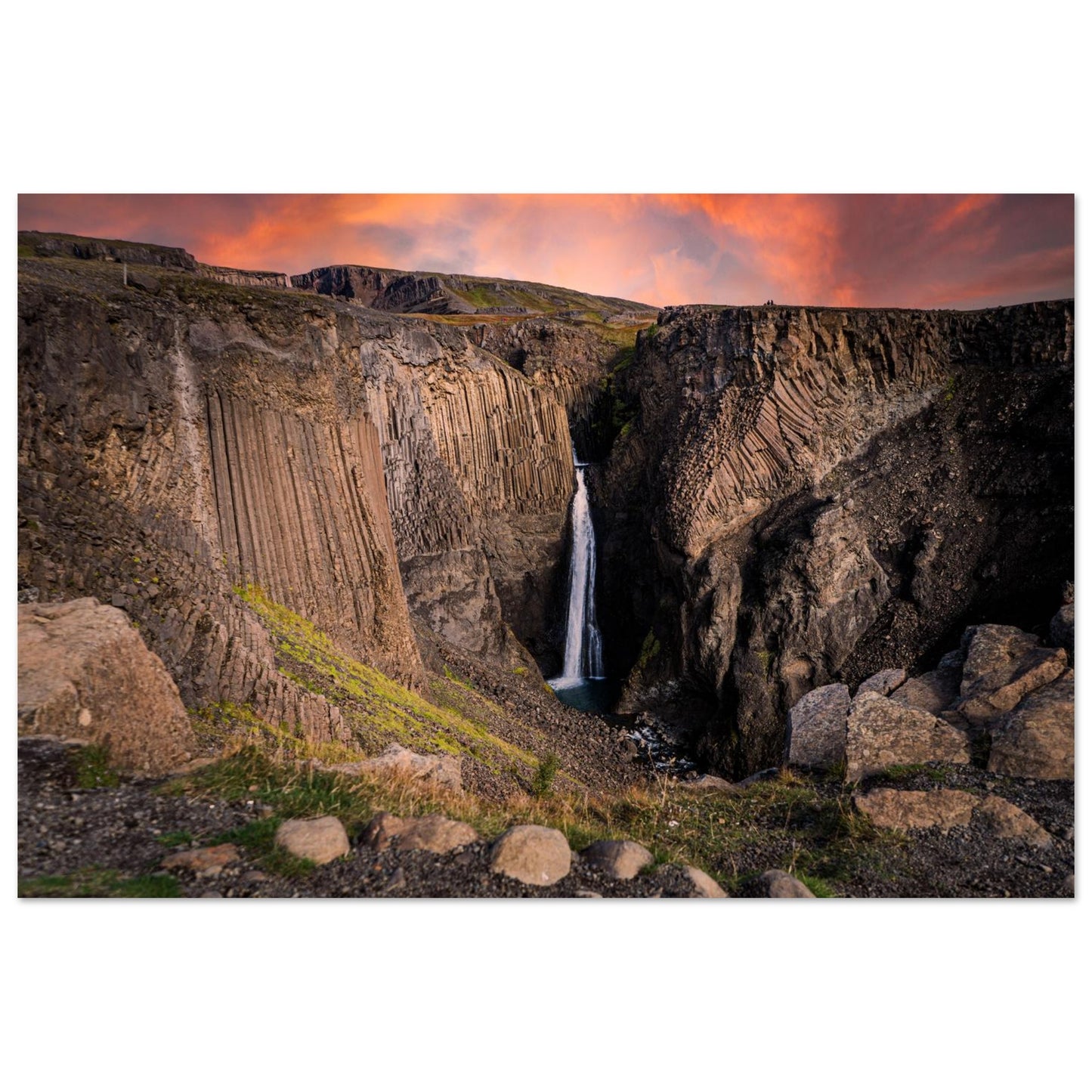 Sunset Waterfall-Gage Prints
