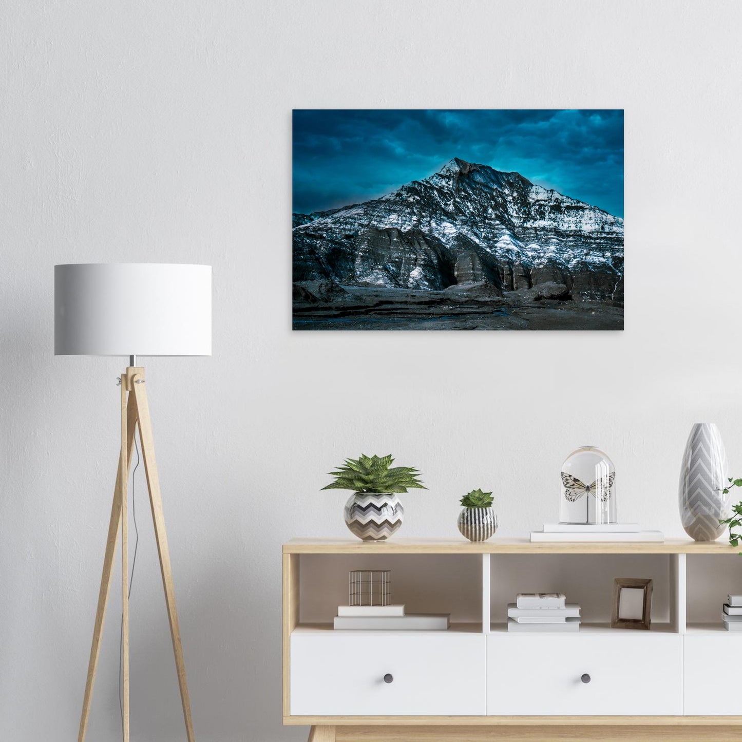 Volcanic Glacier Scene-Gage Prints