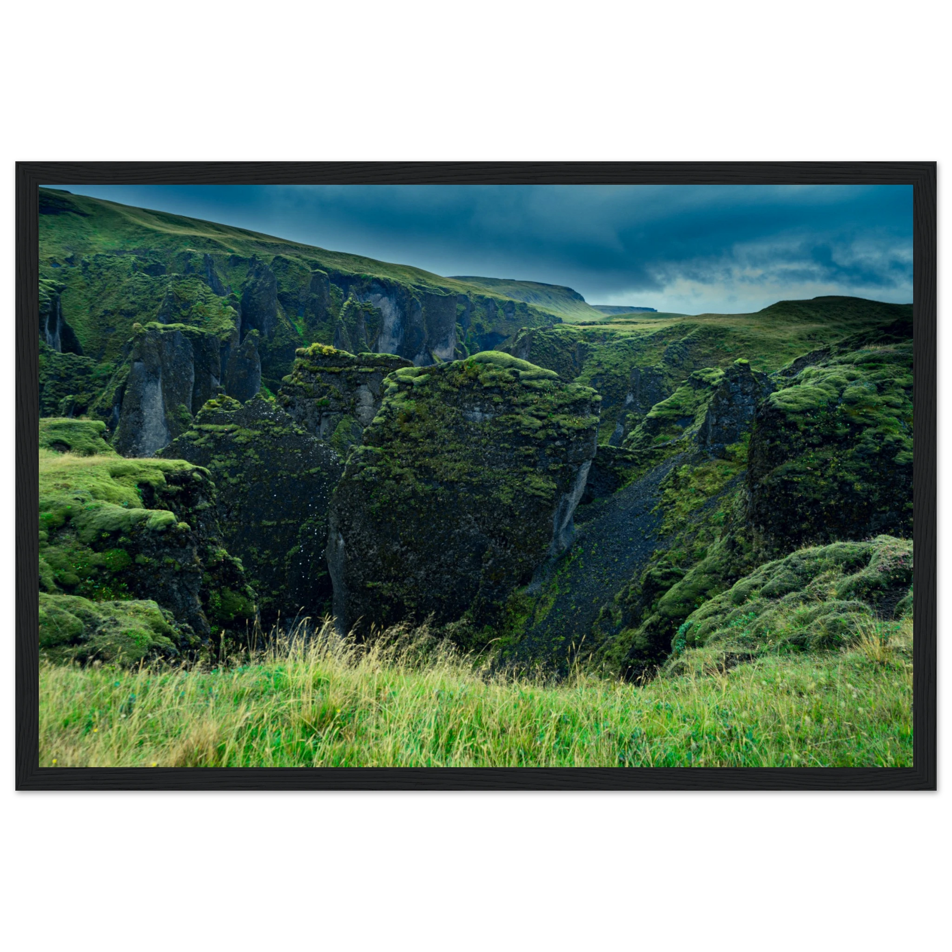 "Mossy Monoliths" Icelandic Wall Art
